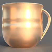 Small Golden Cup 3D Printing 141855