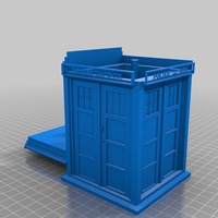 Small tardis counsel inside tardis with lift off roof 3D Printing 14186