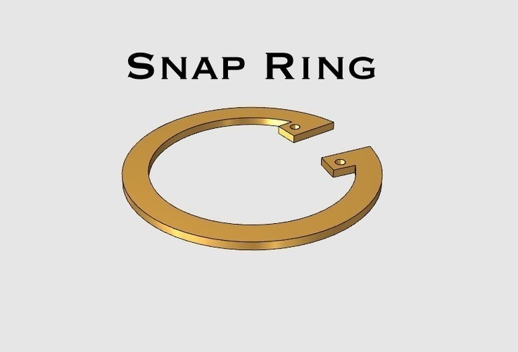 Snap Ring 3D Print 141897