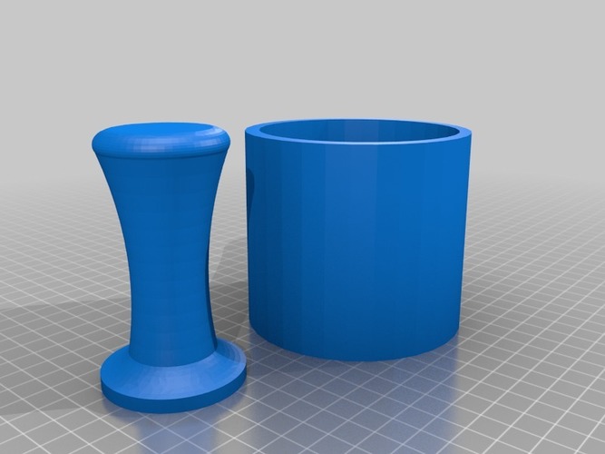 mug and coffee tamper 3D Print 14190