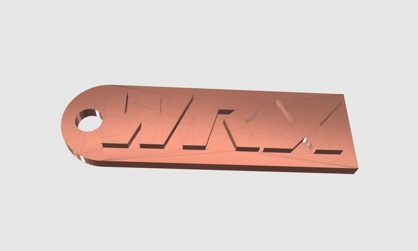 WRX Key Chain 3D Print 141909