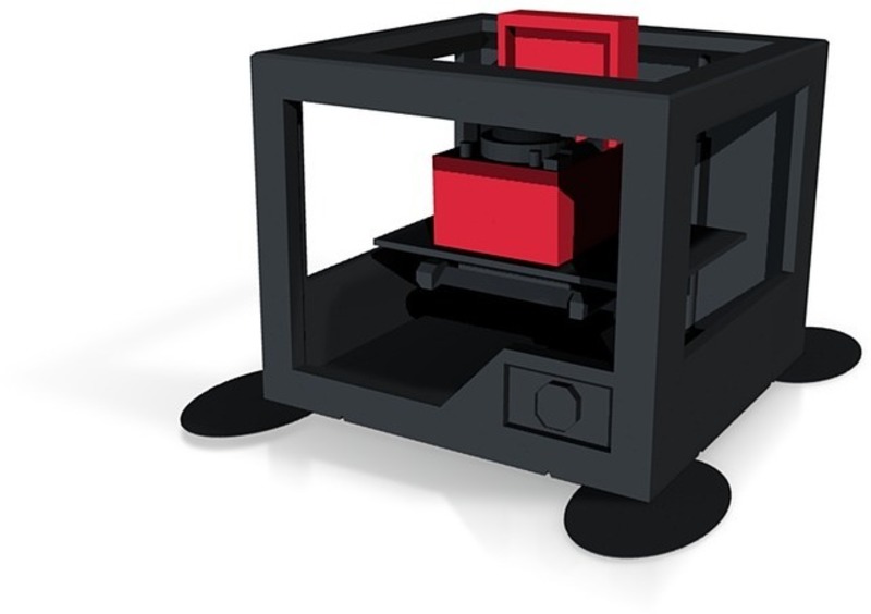 3d printer printing record player in full  colour x3d and wrl co