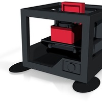 Small 3d printer printing record player in full  colour x3d and wrl co 3D Printing 14191