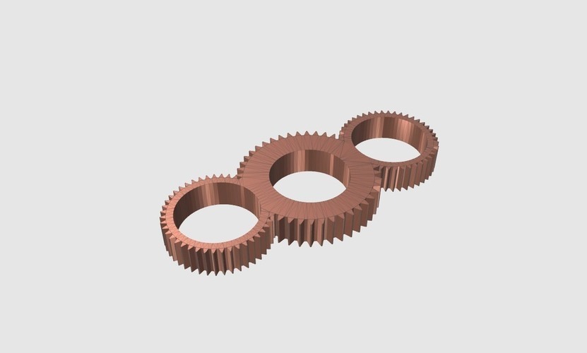 Gear Fidget Spinner (ABS) 3D Print 141921