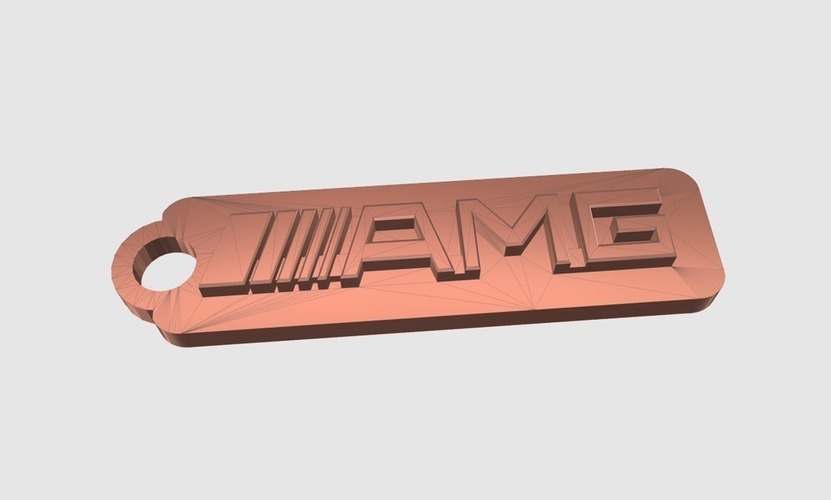 AMG keychain 3D Print 141930