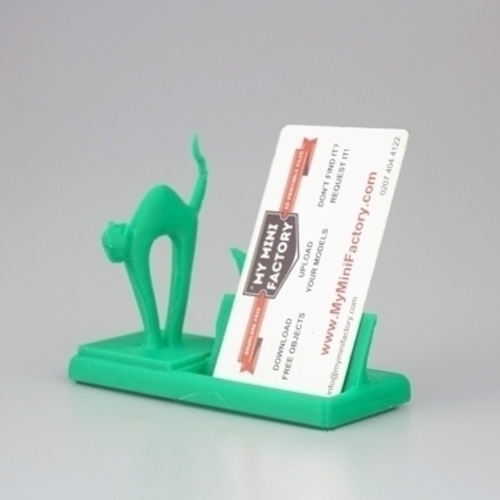 mr cat says meow! business card holder