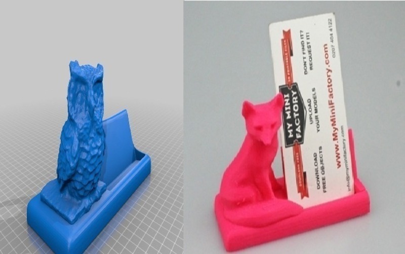 mr fox and mr owl says business card holders