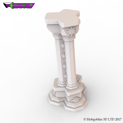 3D Printed HG3D Gothic Pillar - 28mm by Hobgoblin3D | Pinshape