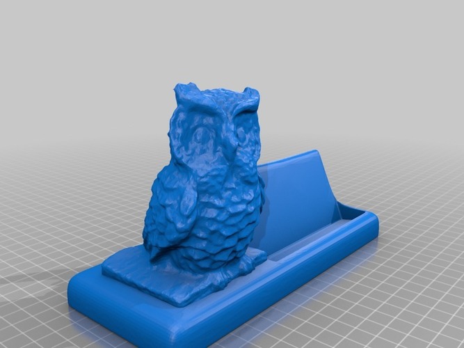 mr owl  says business card holder 3D Print 14226
