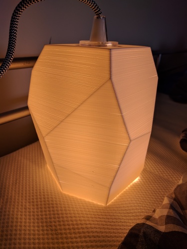 Cut Block Dropped Pendant Lamp Shade  3D Print 142290