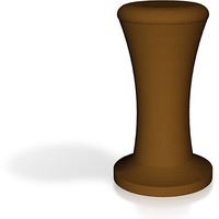 Small coffee tamper with handle brown 3D Printing 14235