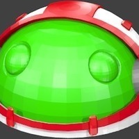 Small Android space helmet 3D Printing 142355