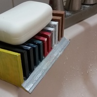 Small Large Soap holder with water drain 3D Printing 142532