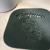 Small USC Trojans Football Tommy Coasters (4 designs) 3D Printing 142551