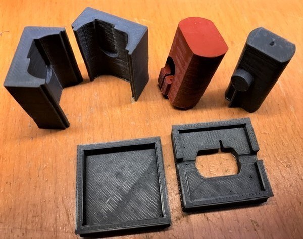 Reusable mold for silicone boot for Wanhao D6 hotend