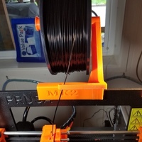 Small Prusa I3 Mk2 Spool holder with filament guide 3D Printing 142626