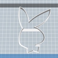 Bunny Playboy cookie cutter for professional - Thumbnail 2