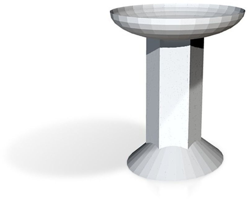 editable budget birdbath