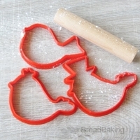 Set Three little birds cookie cutter for professional - Thumbnail 7