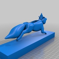 Small for plastics fox and gnome void speaker with stand 3D Printing 14289