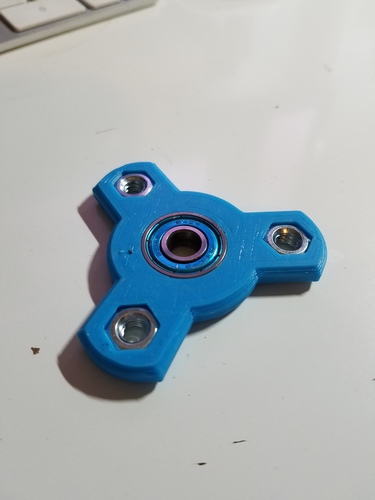 Three Spoke Fidget Spinner 3D Print 143000
