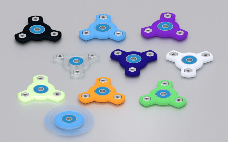 Three Spoke Fidget Spinner