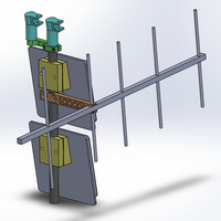 Small Soportes para Yagi y Patch en tripode 25 mm diametro 3D Printing 143043