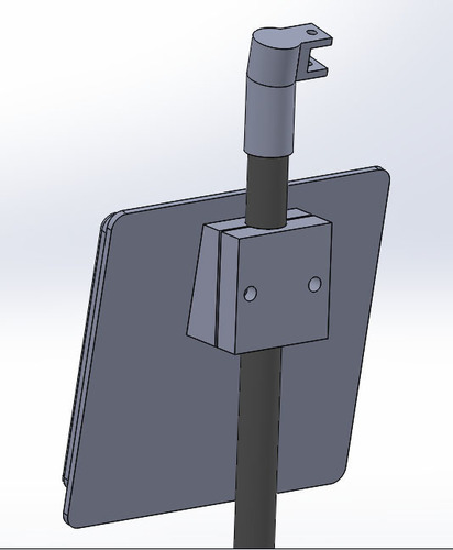 Soportes para Yagi y Patch en tripode 25 mm diametro 3D Print 143044