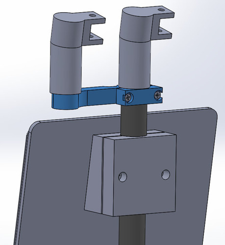 Soportes para Yagi y Patch en tripode 25 mm diametro 3D Print 143046