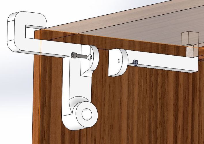 Porta rollos para mueble billy Ikea 3D Print 143100