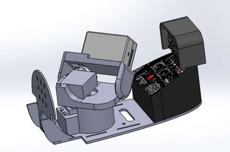 Pan&tilt SkyWalker Gopro Hero & WiDv 3D Print 143104