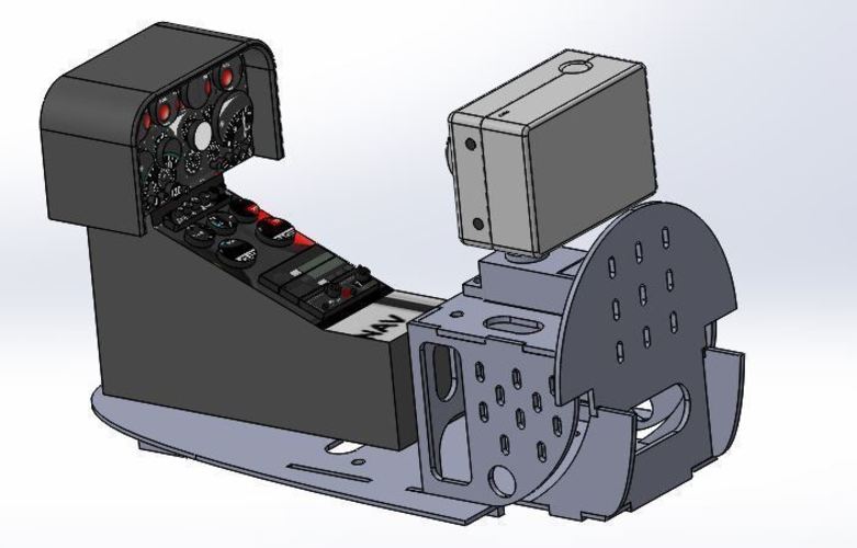 Pan&tilt SkyWalker Gopro Hero & WiDv 3D Print 143106