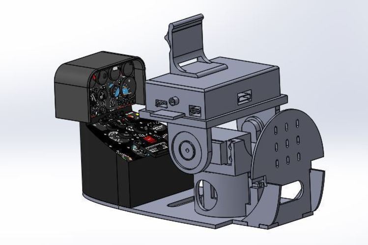 Pan&tilt SkyWalker Gopro Hero & WiDv 3D Print 143113