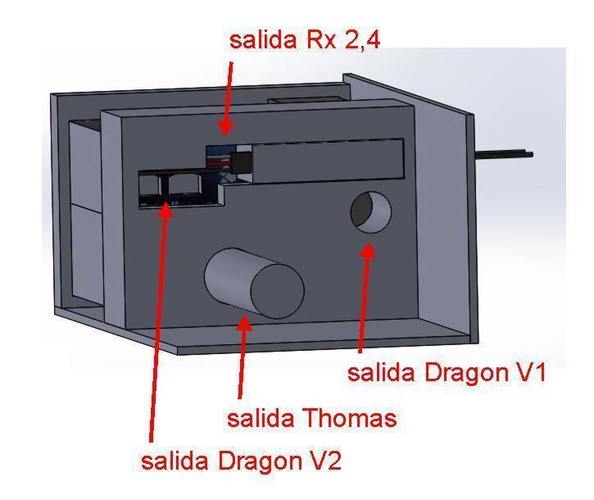 Repetidor 2,4 a 433 con Thomas 700, Dragon V1 & Dragon V2 3D Print 143118