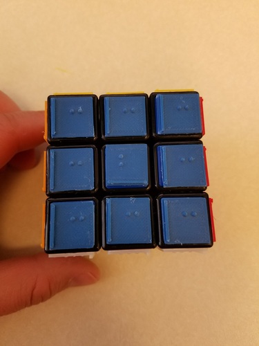 Rubik's Cube Braille Tiles  3D Print 143202