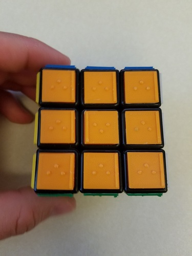 Rubik's Cube Braille Tiles  3D Print 143203