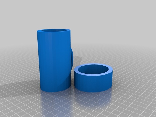 mug with a lid 3D Print 14323