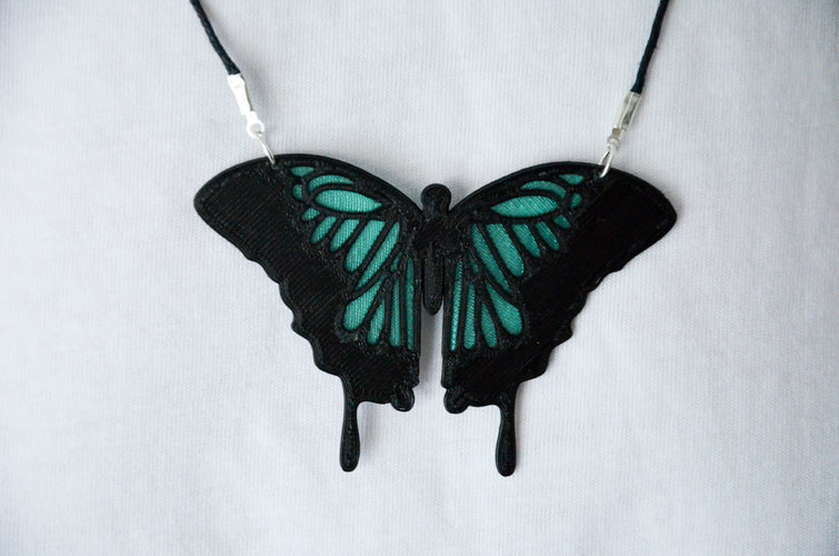 Butterfly Necklace 3D Print 143277