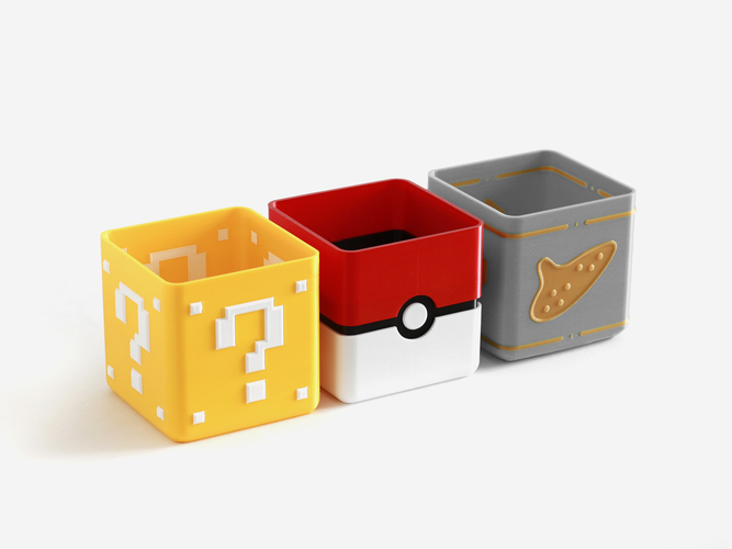 Video Game Planter Collection 3D Print 143433