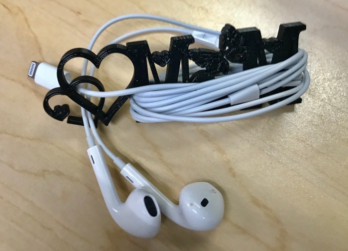 2017 Mother's Day iPhone Earphone Cord Organizer  3D Print 143454