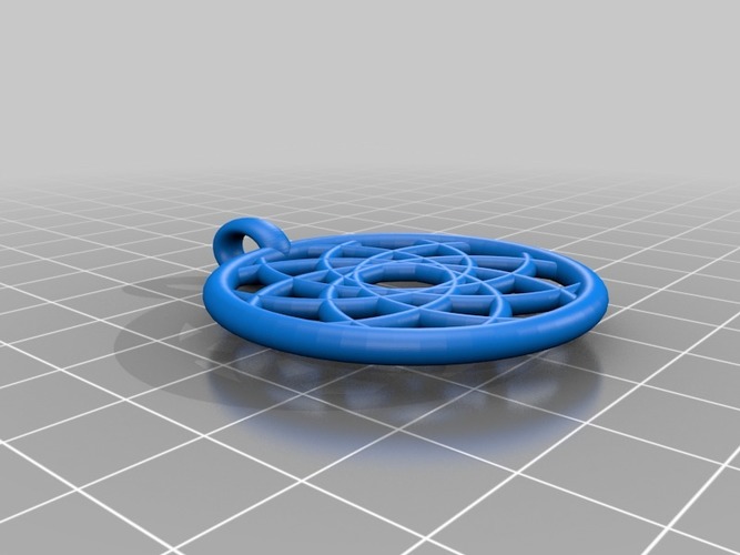 rose pendant 3D Print 14348