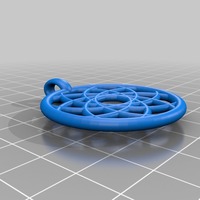 Small rose pendant 3D Printing 14348