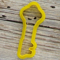 Key from heart cookie cutter for professional - Thumbnail 2