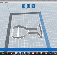 Glass of champagne cookie cutter for professional - Thumbnail 3