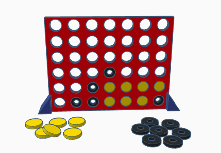 Connect four-for visually impaired persons