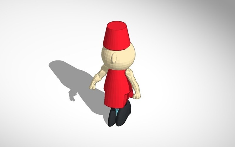 beefy fezz gnome 3D Print 14386
