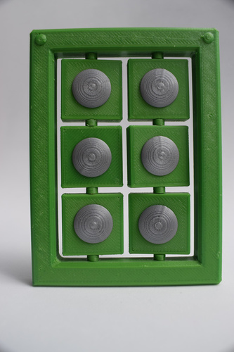 Braille cell - letter learning kit 3D Print 144268