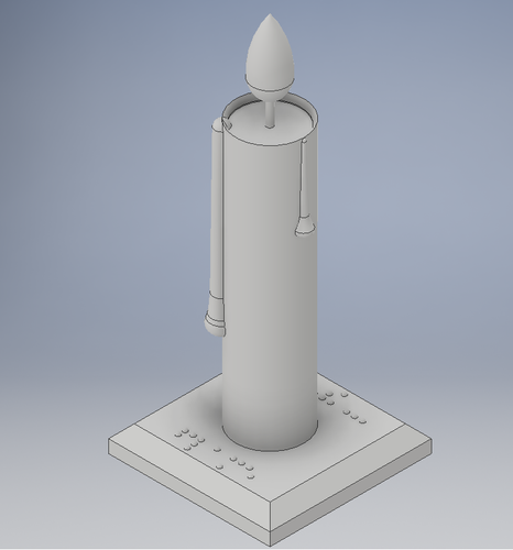 Candle with flame 3D Print 144416