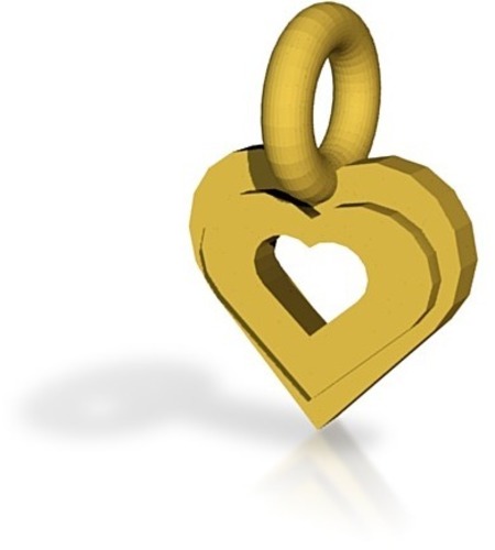 heart pendant (1) 3D Print 14442