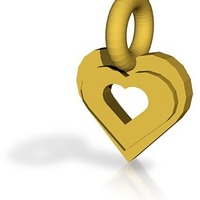 Small heart pendant (1) 3D Printing 14442